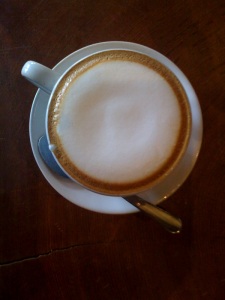 An actual photo of a latte by Mauve.  